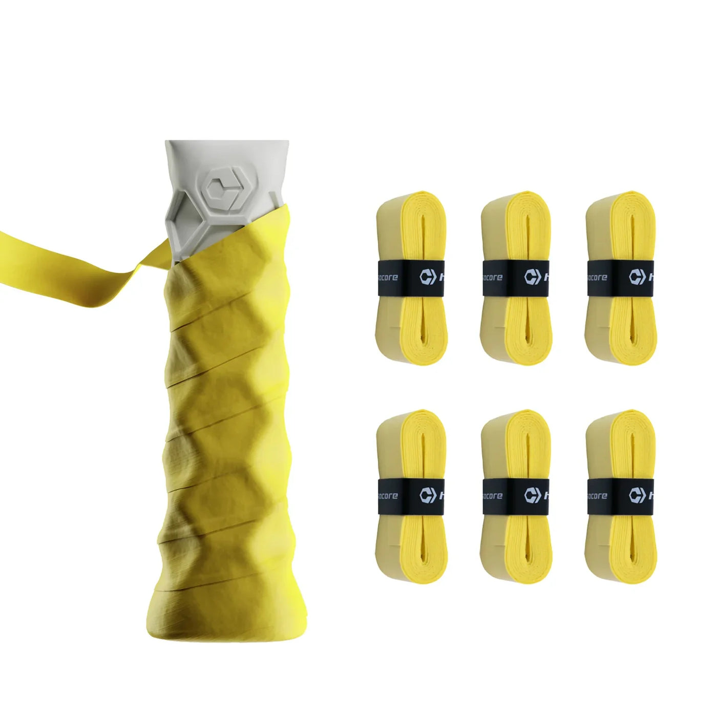 Hesacore Hesatac Pickleball Paddle Overgrip – Yellow pickleball accessory, supplier image 1
