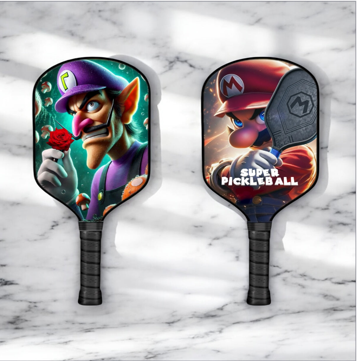 Waluigi - Mario Brothers - Pickleball Paddle pickleball product, supplier image 1