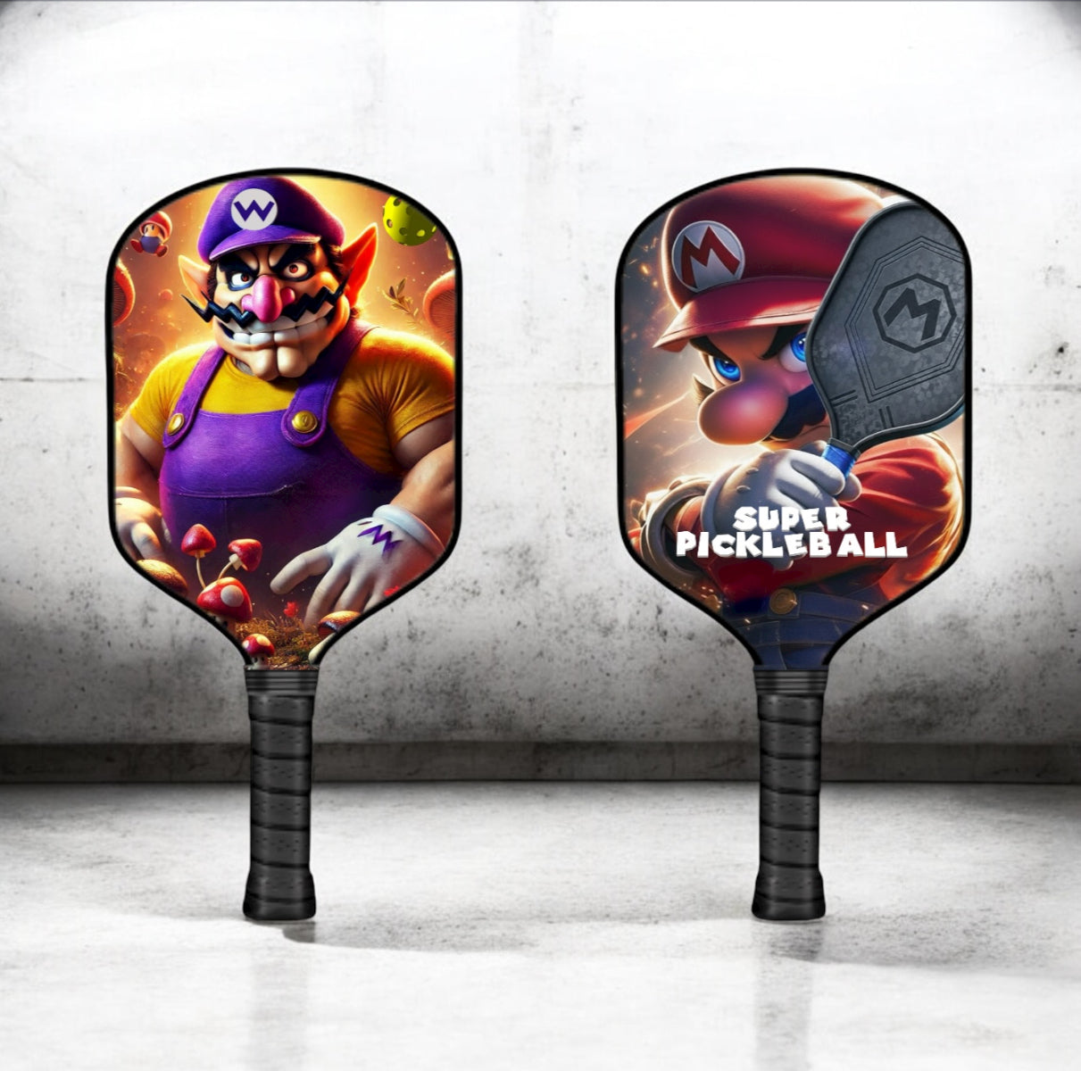 Wario - Mario Brothers - Pickleball Paddle pickleball product, supplier image 1