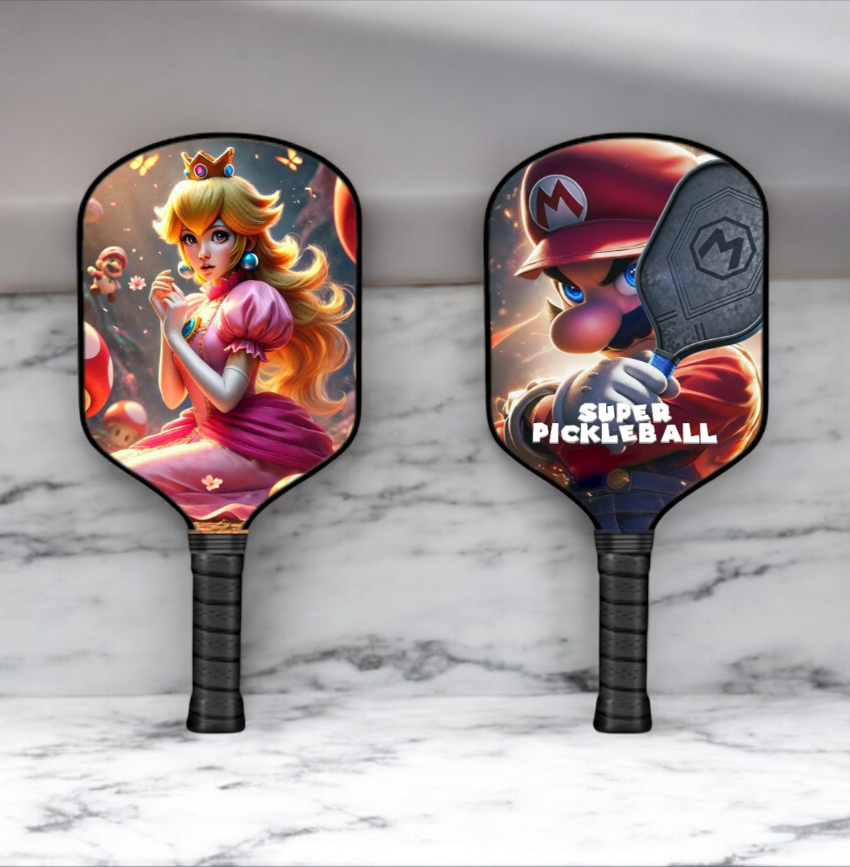 Princess Peach - Mario Brothers - Pickleball Paddle pickleball product, supplier image 1