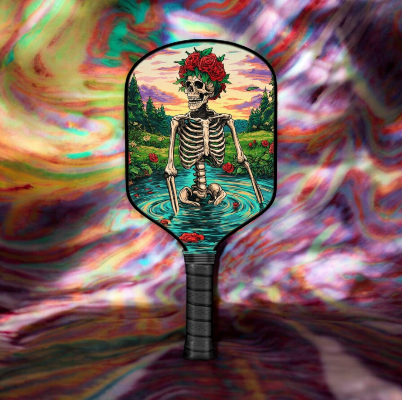 Grateful Dead Drops - Scarlet Begonias - Pickleball Paddle pickleball product, supplier image 1