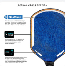 Diadem EDGE BluCore HYBRID - Pickleball Paddle pickleball product, supplier image 4