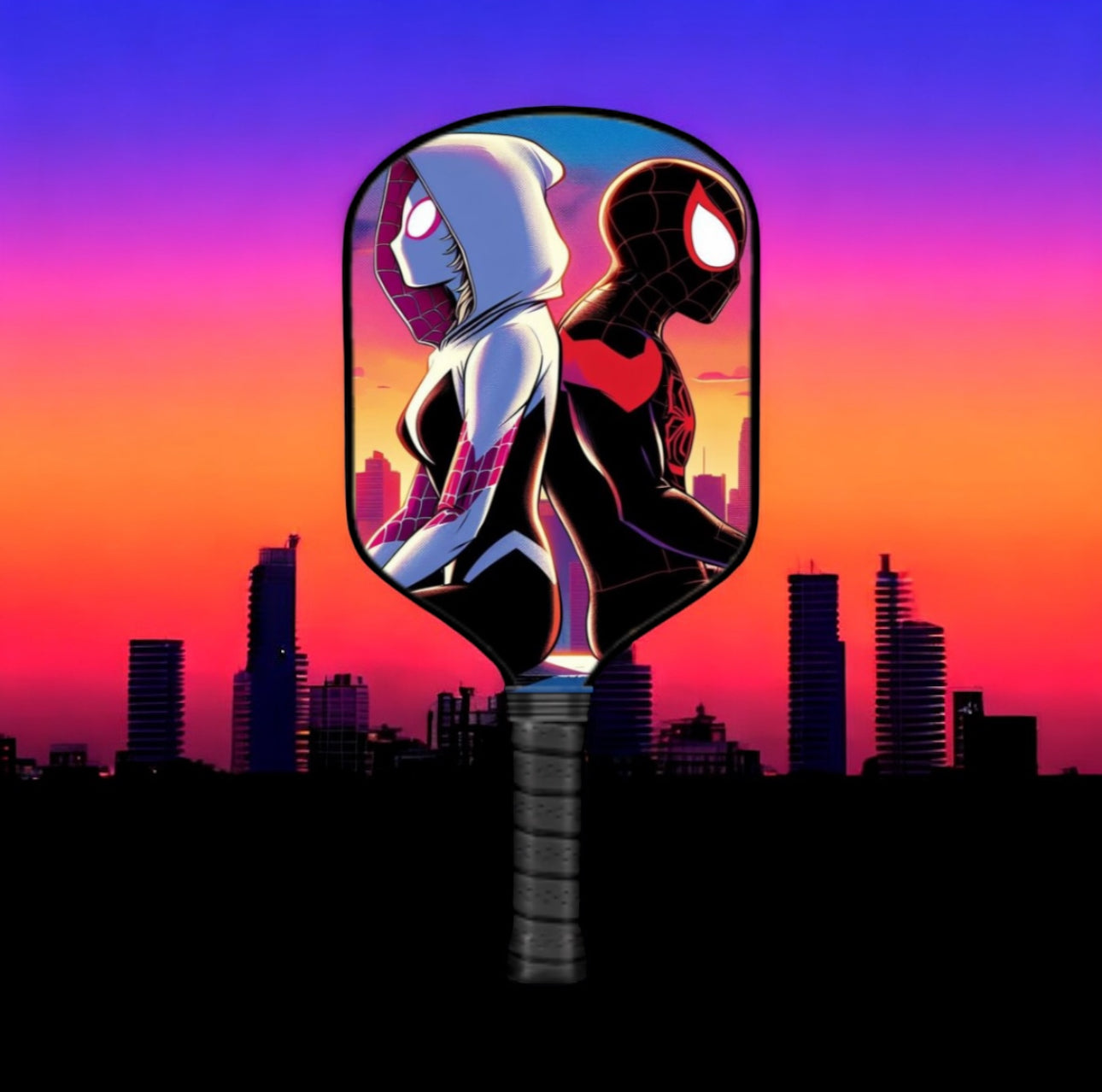 Ghost Spider / Spider-Man - Pickleball Paddle pickleball paddle design, product view 1