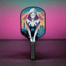 Ghost Spider Retro Skyscraper - Pickleball Paddle pickleball paddle design, product view 1
