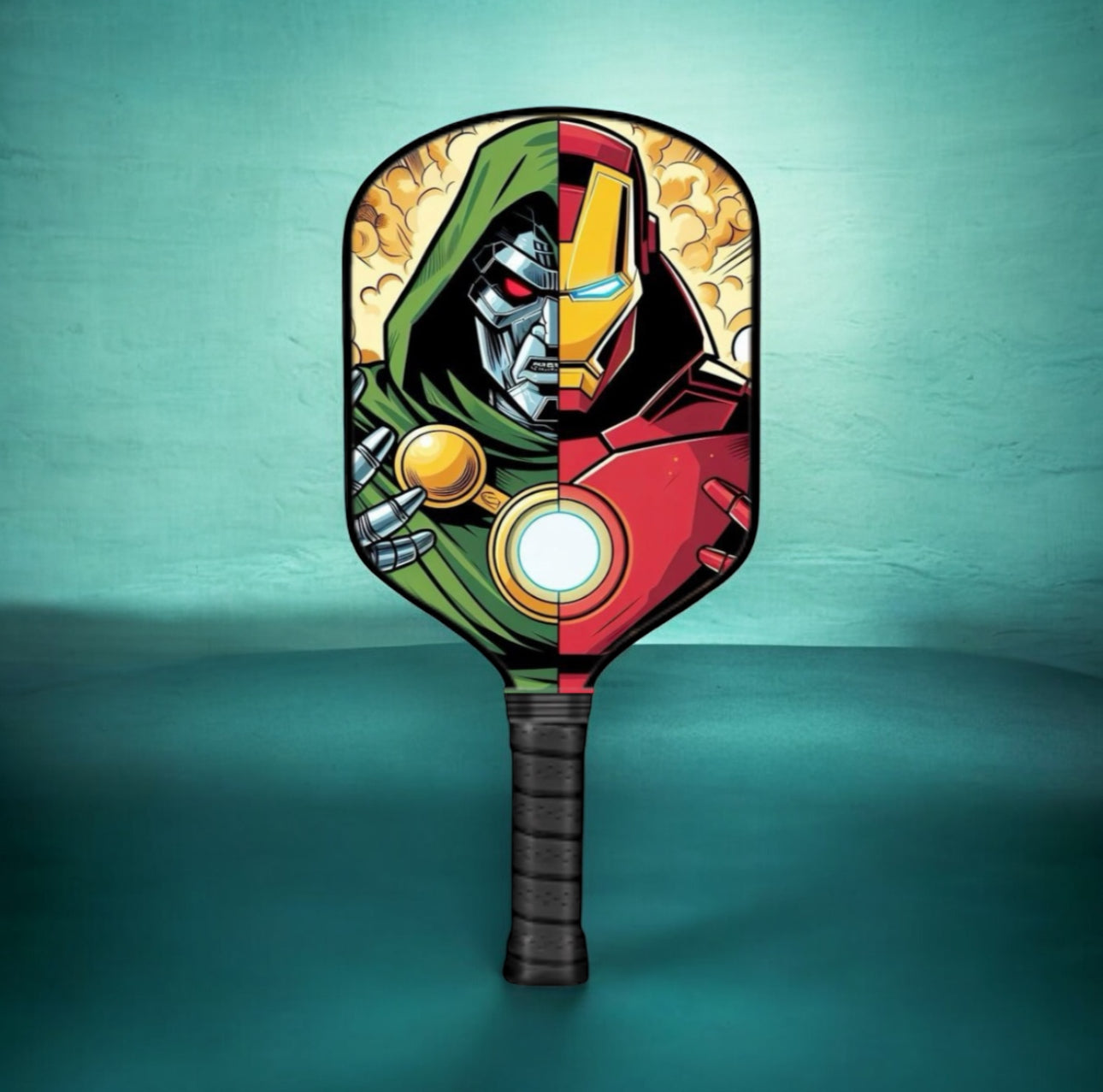 Avengers Dr. Doom/Ironman Classic - Pickleball Paddle pickleball paddle design, product view 1