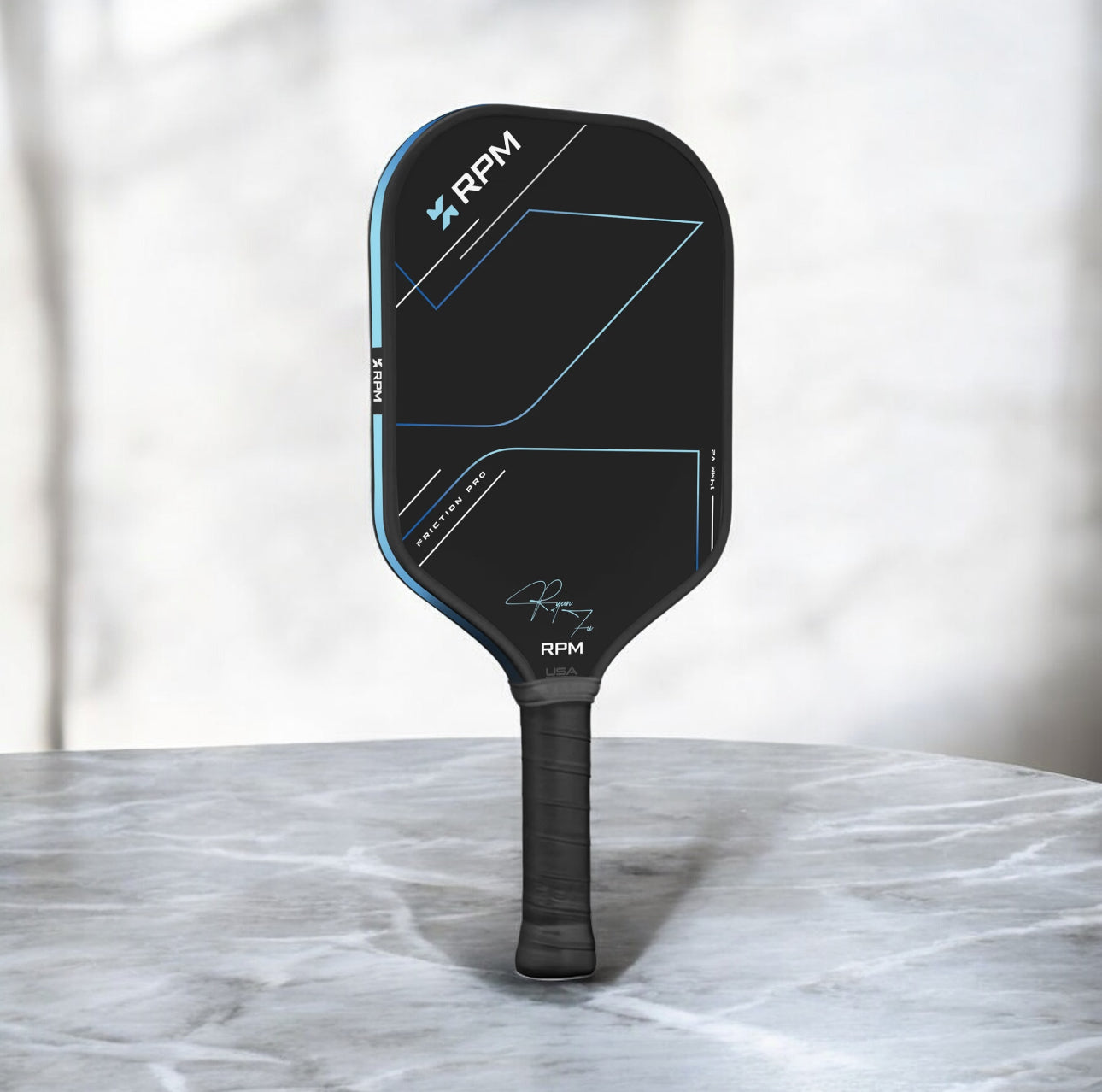 RPM FRICTION V2 PRO 14MM ELONGATED RYAN FU SIGNATURE Pickleball Paddle pickleball product, supplier image 1