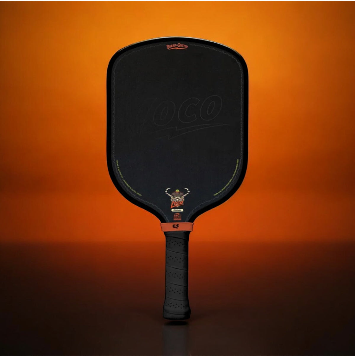 Bread & Butter LOCO Black Standard Pickleball Paddle & Mad Pickler Cover pickleball accessory, supplier image 2