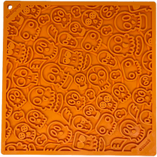 Zombie eMat - Enrichment Lick Mat for Dogs and Cats | Halloween Skull Design | SodaPup