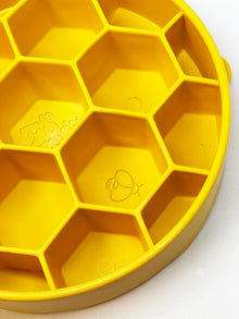 Honeycomb eBowl Deep Slow Feeder Dog Bowl for Enrichment | USA Made