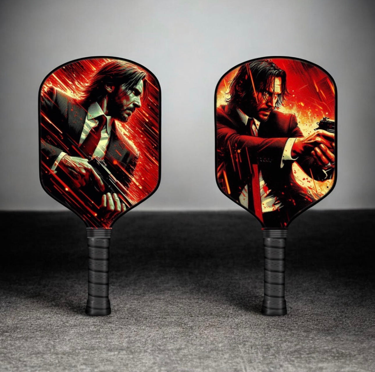John Wick - Special Edition Red Rain - Pickleball Paddle pickleball paddle design, product view 1