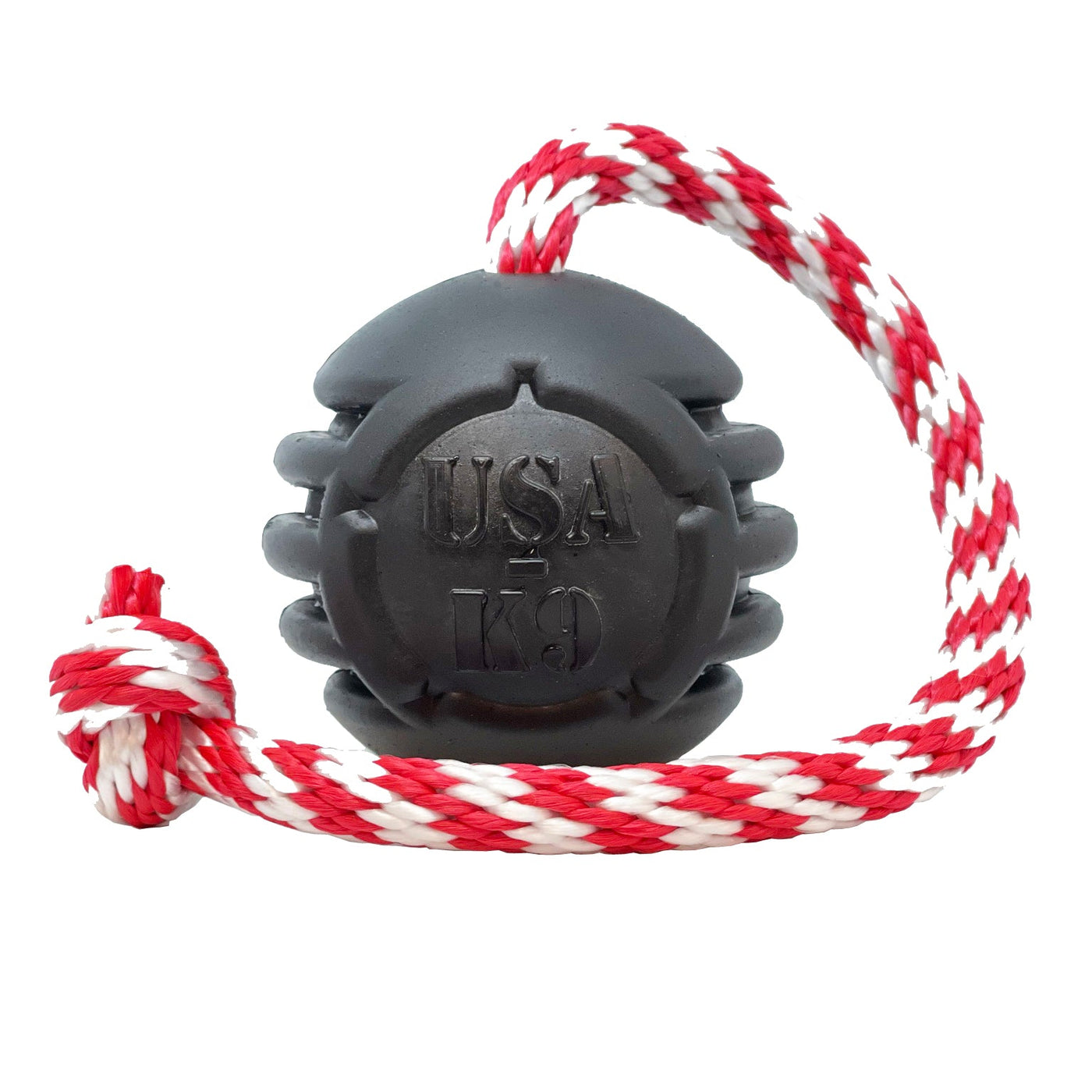USA-K9 Magnum Stars and Stripes Rubber Dog Toy | K9 Handler Reward Toy | USA Made