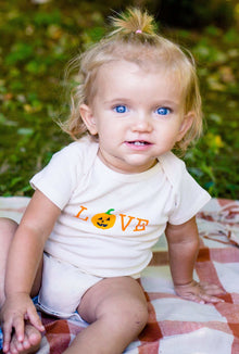 Pumpkin Love Short-Sleeve Romper