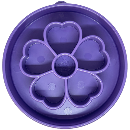 Flower eBowl Deep Slow Feeder Dog Bowl for Enrichment | USA Made