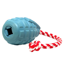 USA-K9 Grenade Shaped Rubber Dog Toy - Chew, Treat Dispenser & Tug Toy | USA