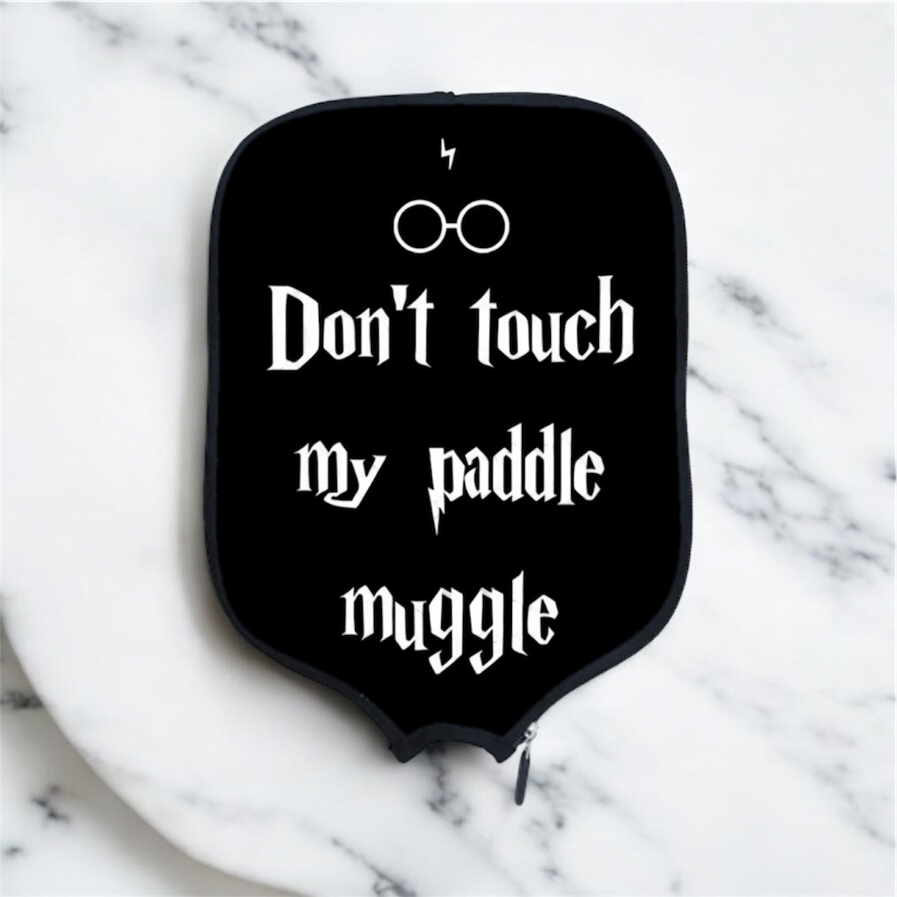 Harry Potter - Don't Touch My Paddle Muggle - Pickleball Paddle Cover pickleball accessory, supplier image 1