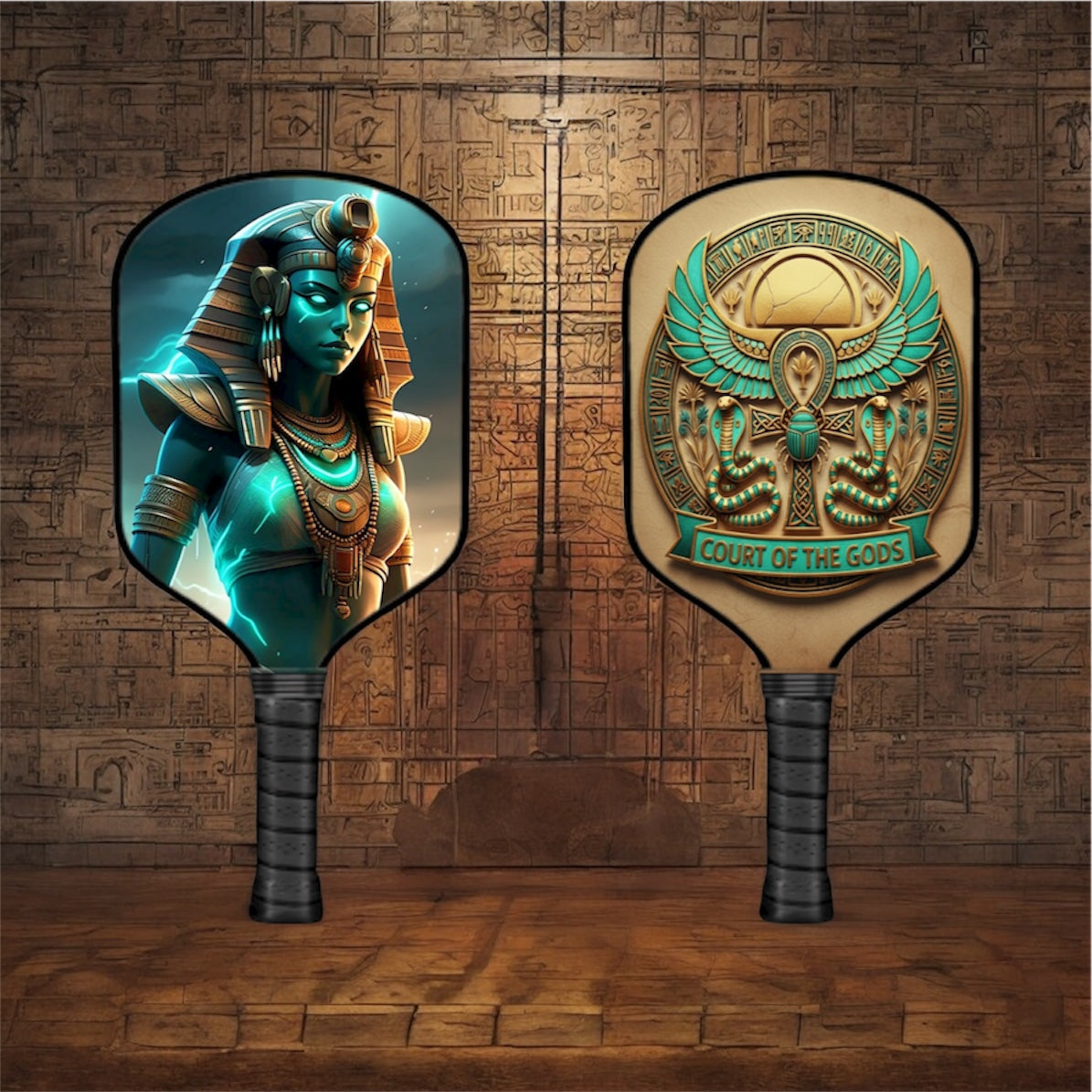 Ancient Egyptian Gods - Nephthys - Pickleball Paddle pickleball product, supplier image 1