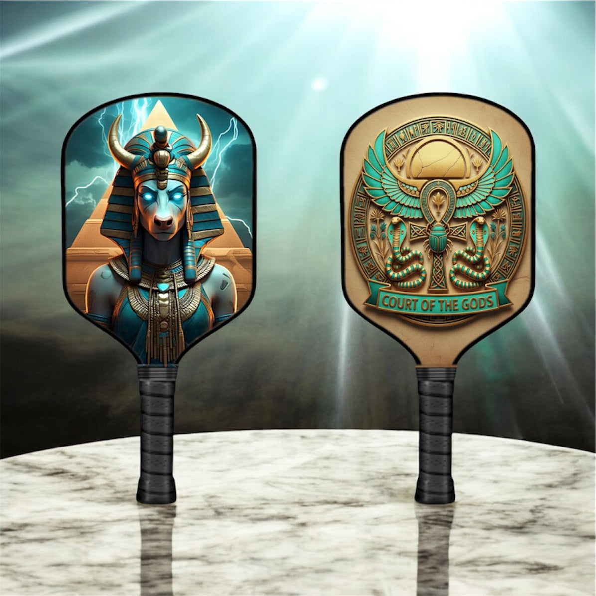 Ancient Egyptian Gods - Hathor - Pickleball Paddle pickleball product, supplier image 1