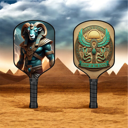Ancient Egyptian Gods - Khnum - Pickleball Paddle pickleball paddle design, product view 1