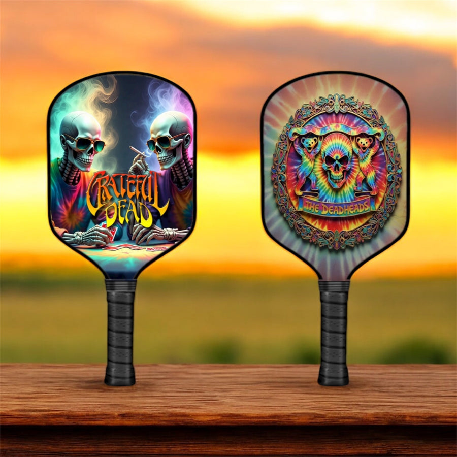 Grateful Dead Drops - Crazy Otto & Billy Sunday - Pickleball Paddle