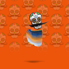 Mustache Sugar Skull - Blade Putter Cover Orange, product image 6