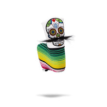 Mustache Sugar Skull - Blade Putter Cover White, product image 1