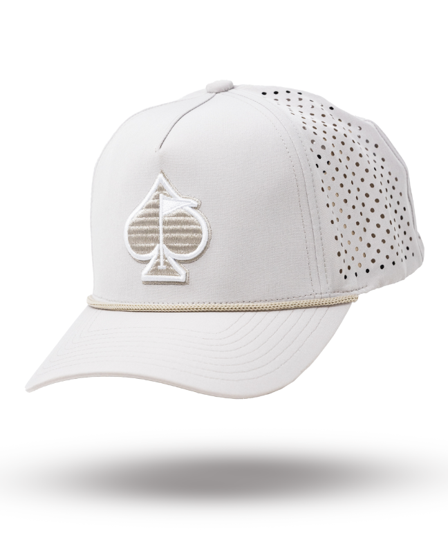 Perforated Rope Hat - Bone, product image 1