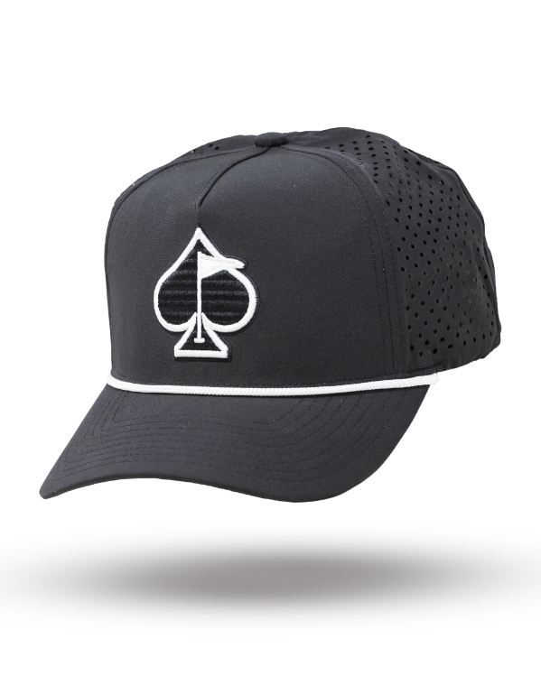 Perforated Rope Hat - Black, product image 1
