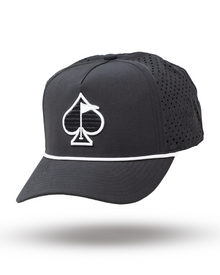Perforated Rope Hat - Black, product image 1