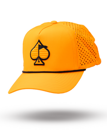 Perforated Rope Hat - Highlighter Orange, product image 1