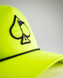 Perforated Rope Hat - Highlighter Yellow, product image 5