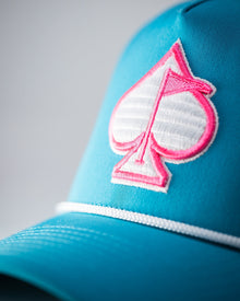 Perforated Rope Hat - Baby Blue, product image 2