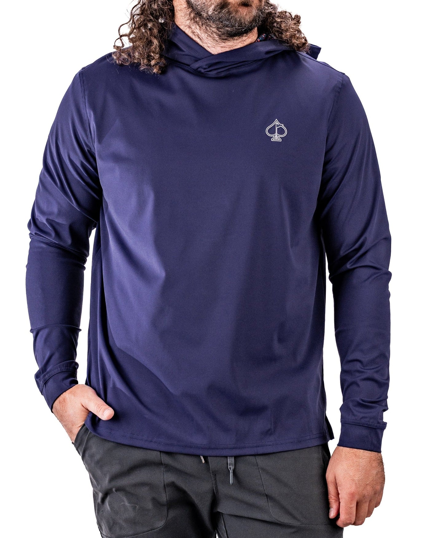 Performance Golf Hoodie - Lavender Flower Power, product image 1