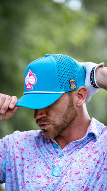 Perforated Rope Hat - Baby Blue, product image 6
