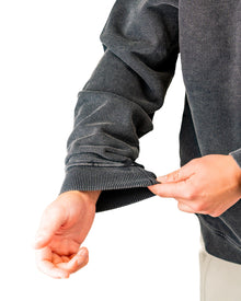 Embossed Spade Crewneck - Washed Charcoal, product image 6