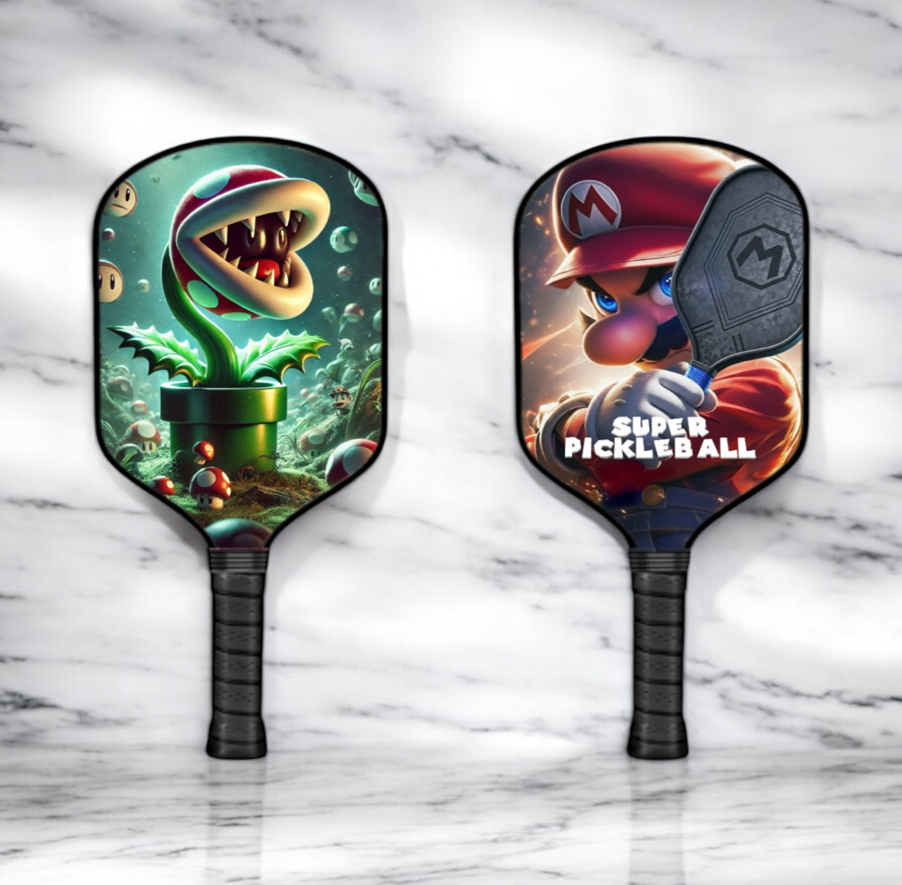 Piranha Plant - Mario Brothers - Pickleball Paddle pickleball product, supplier image 1