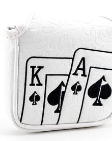 White Out Ace of Spades - Mallet Putter Cover, product image 7