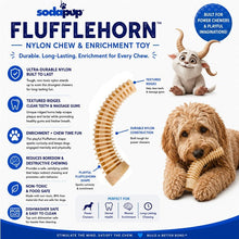 Flufflehorn Dental Antler - Indestructible Nylon Dog Chew Toy XL | USA Made