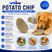 Potato Chip Nylon Chew & Enrichment Toy | 2-in-1 for Aggressive Chewers | SodaPup