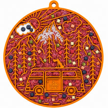 Camp eMat - Enrichment Lick Mat For Dogs and Cats - with Suction Cups | Retro Van Design | USA Made