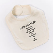 Inside Me Poem Baby Bib