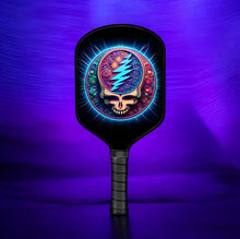 Grateful Dead - Neon Stealie - Pickleball Paddle pickleball paddle design, product view 1
