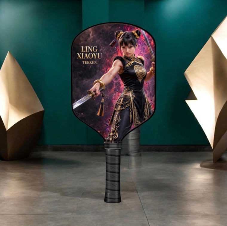 Tekken - Ling Xiaoyu - Black Attire - Pickleball Paddle pickleball product, supplier image 1