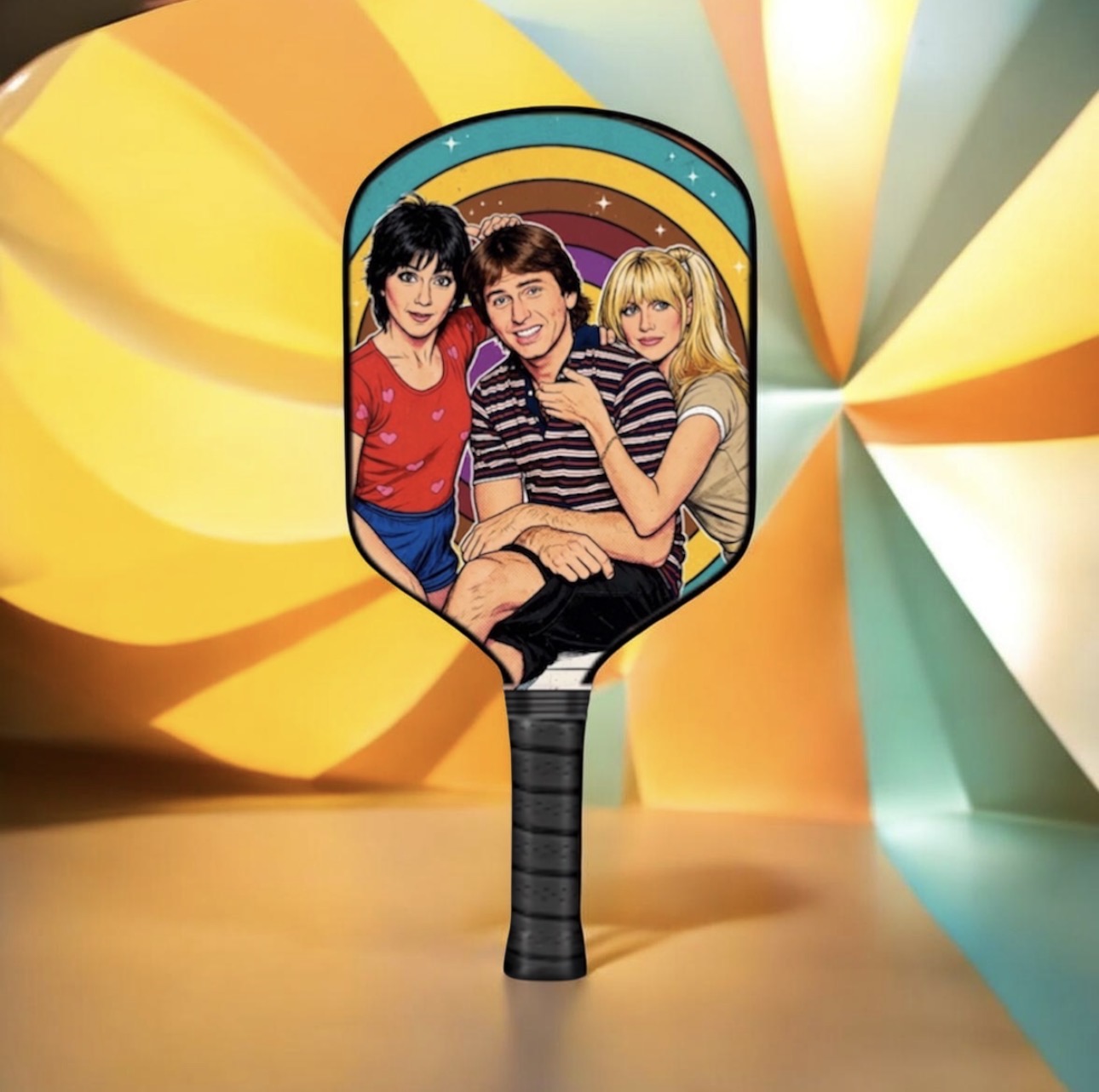 Three's Company - Jack,Janet & Chrissy - Pickleball Paddle pickleball product, supplier image 1
