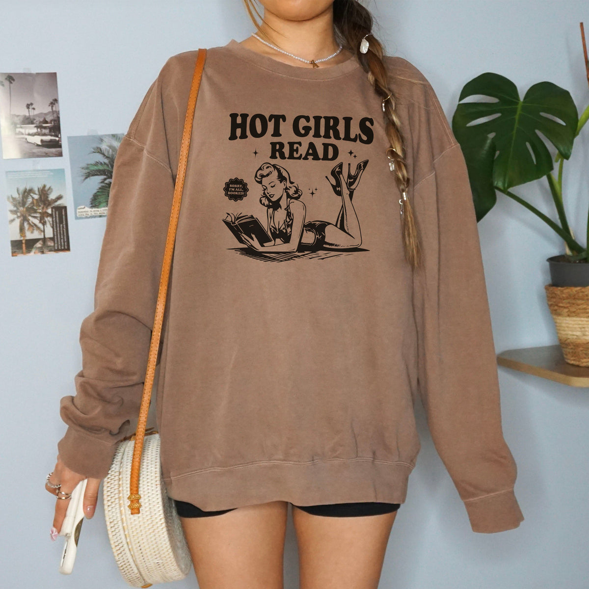 Hot Girls Read Book Lover Sweatshirt