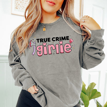 True Crime Girlie Book Lover Sweatshirt