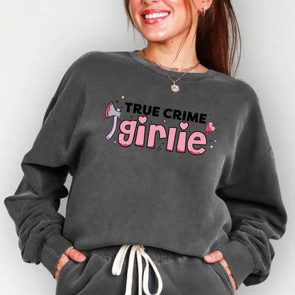 True Crime Girlie Book Lover Sweatshirt