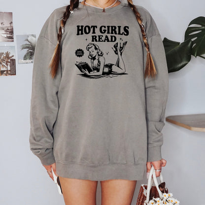 Hot Girls Read Book Lover Sweatshirt