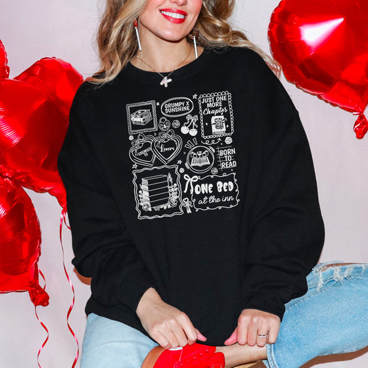 Bookish Romance Tropes Book Lover Sweatshirt