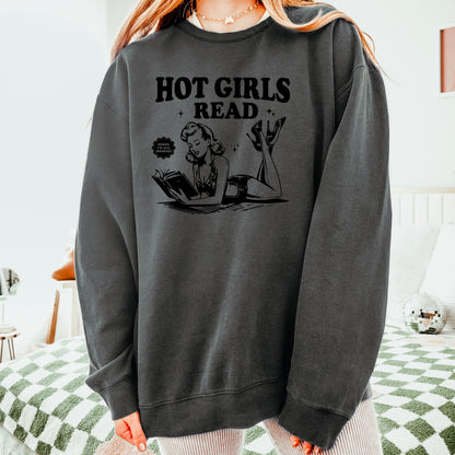 Hot Girls Read Book Lover Sweatshirt