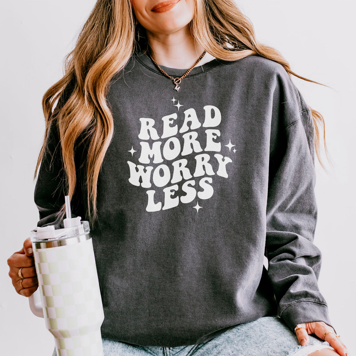 Read More Worry Less Book Lover Sweatshirt